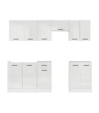 Modular kitchen JUNONA LINE 230 BBL BRW chalk gloss order